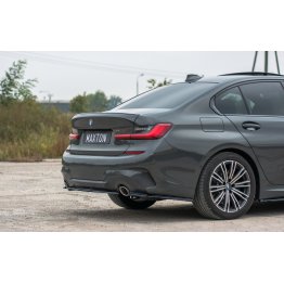 Накладка сплиттер центральная на задний бампер на BMW 3 G20 / G21 M-Pack